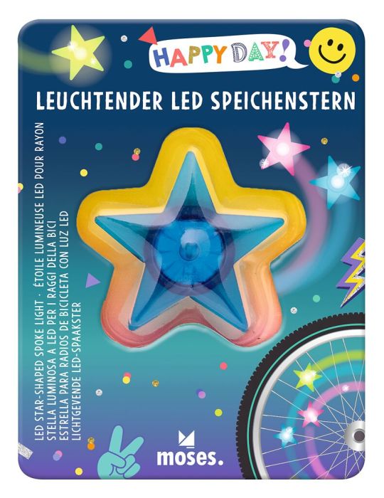 Estrella para radios de la bicicleta con LED