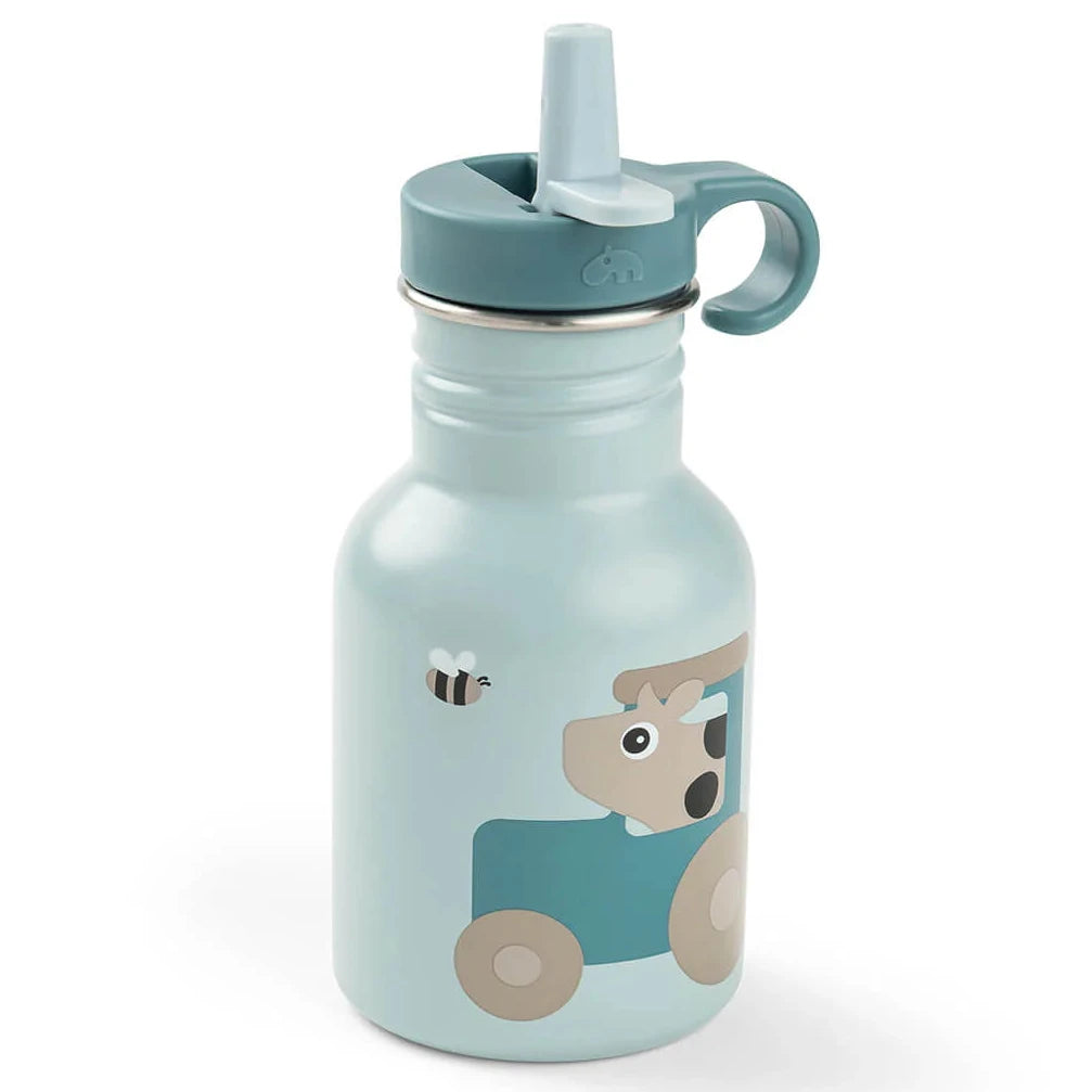 Botella de acero DONEBYDEER 350ml. · tiny farm azul
