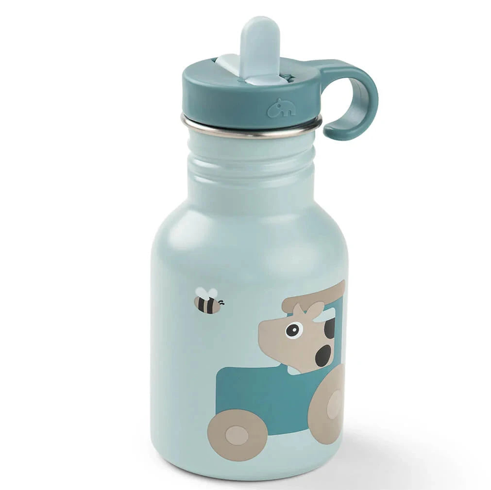 Botella de acero DONEBYDEER 350ml. · tiny farm azul