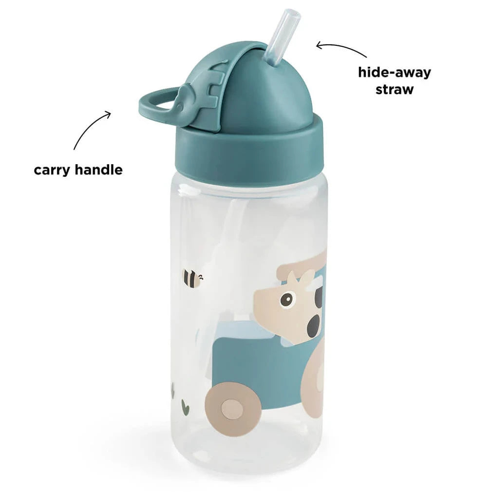 Botella de tritán DONEBYDEER 350ml. · tiny farm azul