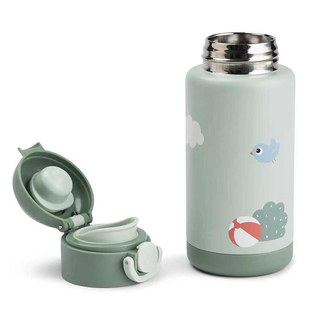 Botella de acero térmica DONEBYDEER playground · verde