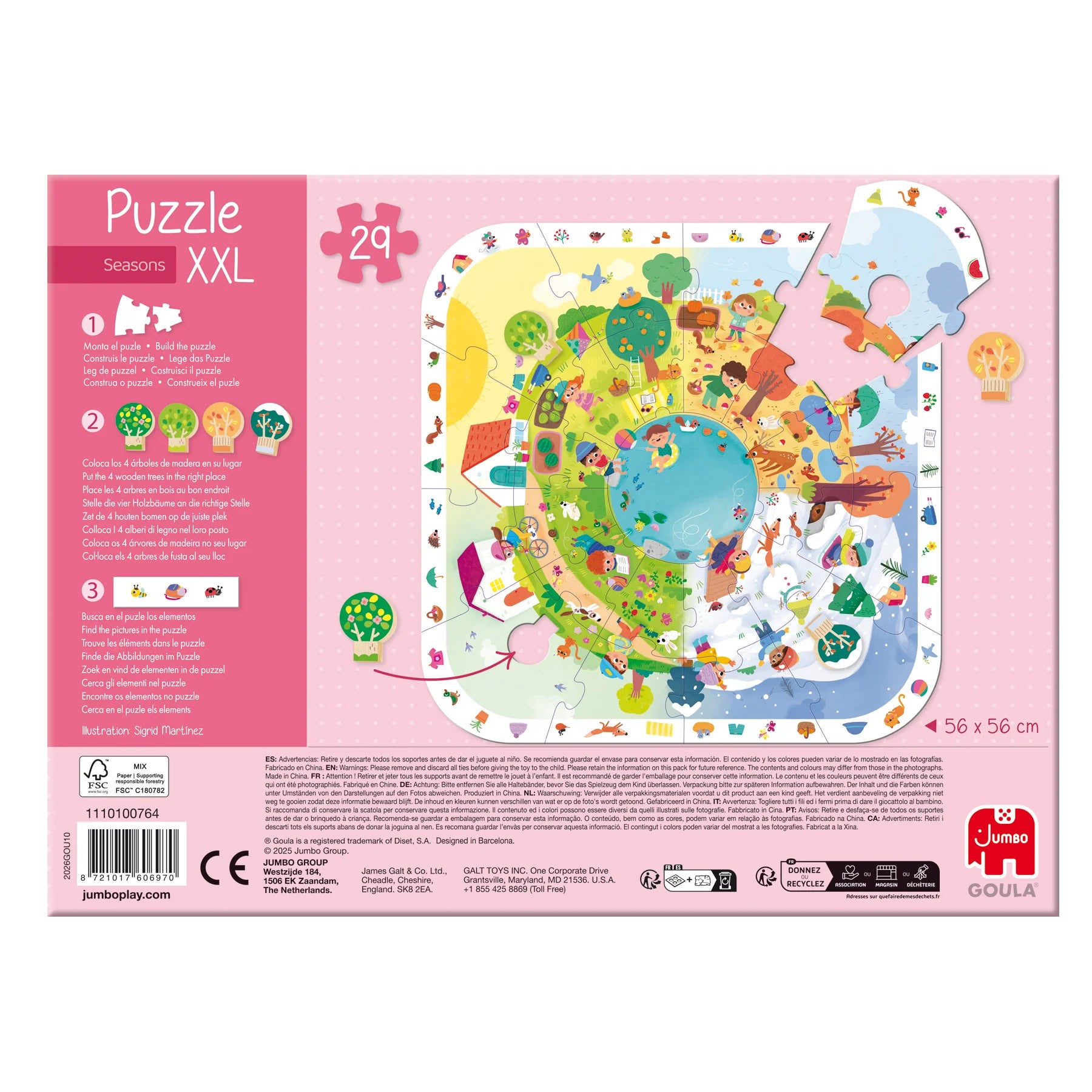 Puzzle XXL estaciones: 29 piezas
