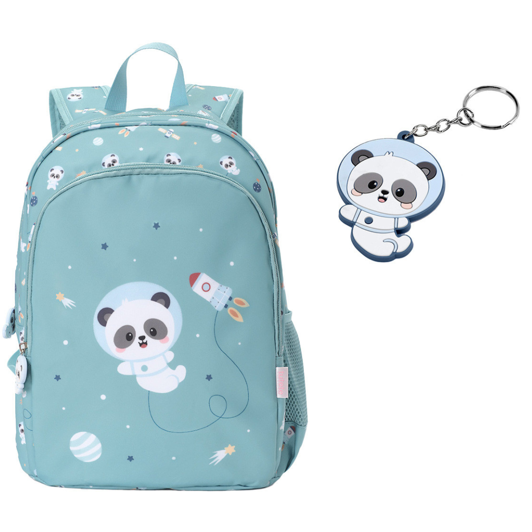 Mochila TUTETE mediana con llavero personalizable · panda in space