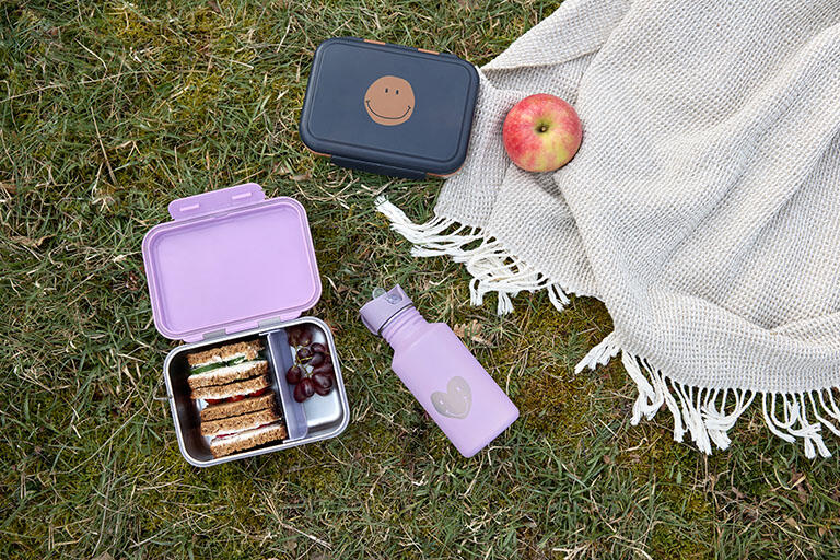 Fiambrera acero inoxidable Lässig · heart lilac