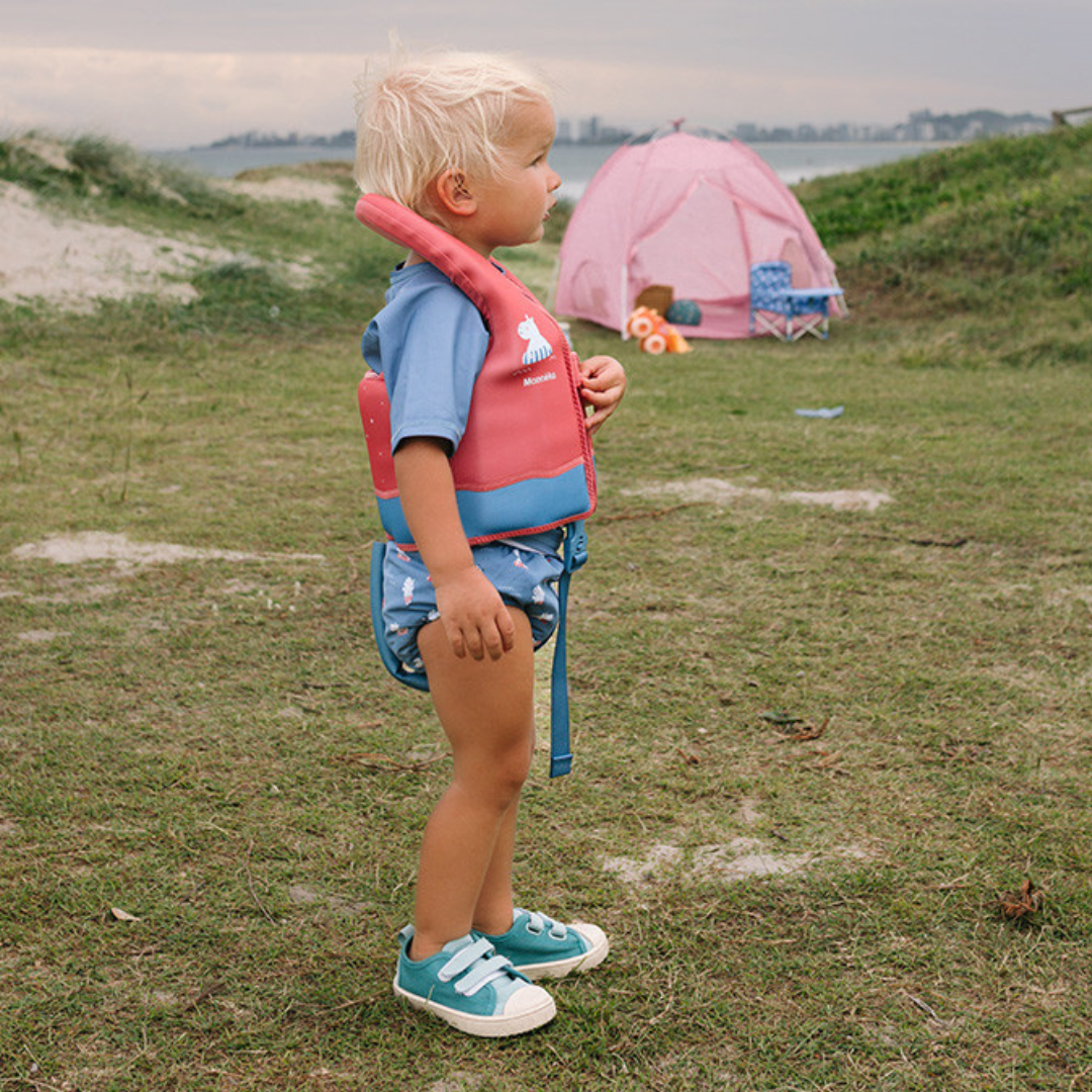 Chaleco flotador de aprendizaje MONNËKA para 1-2 años · hippos