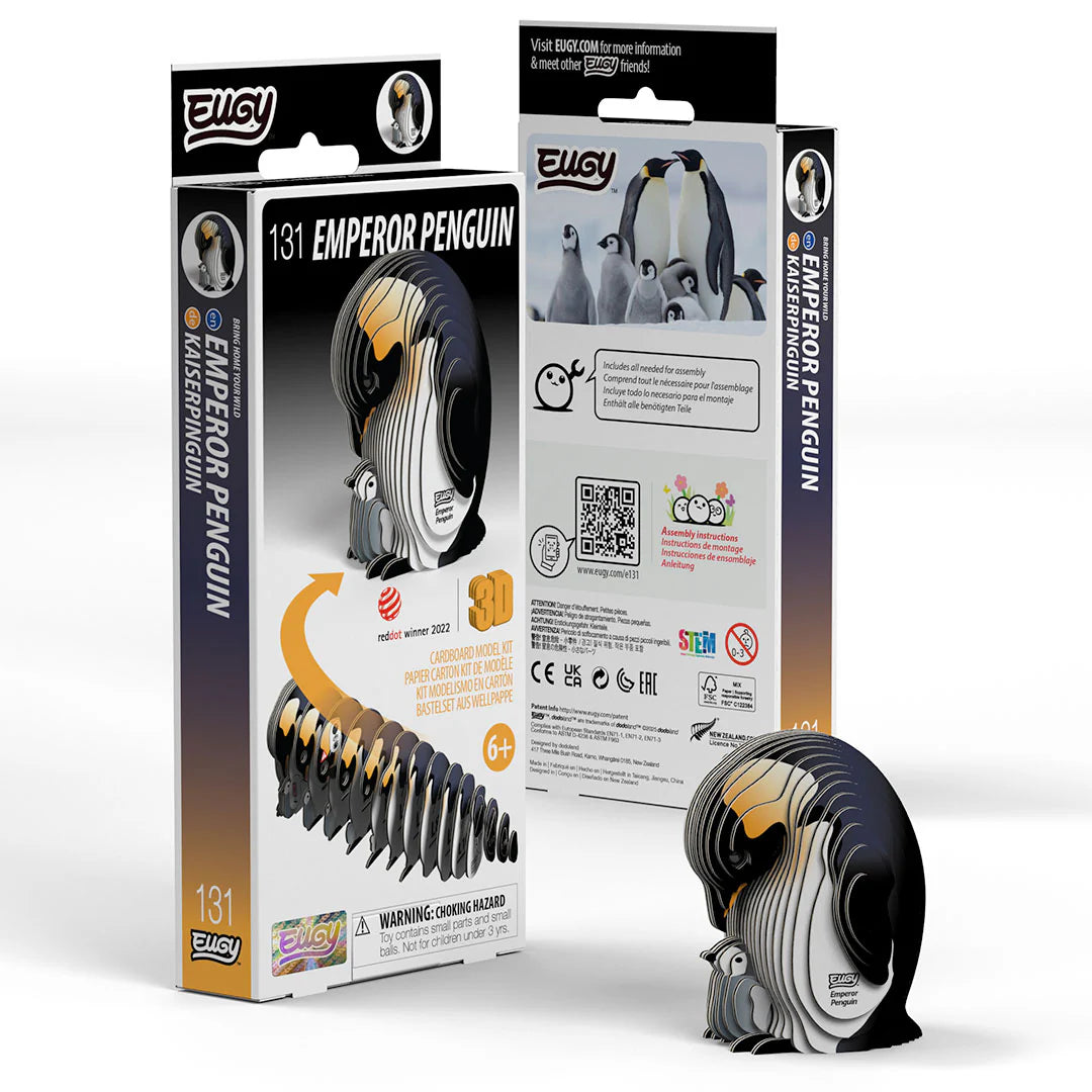 Kit miniPuzzle 3D EUGY · pingüino emperador