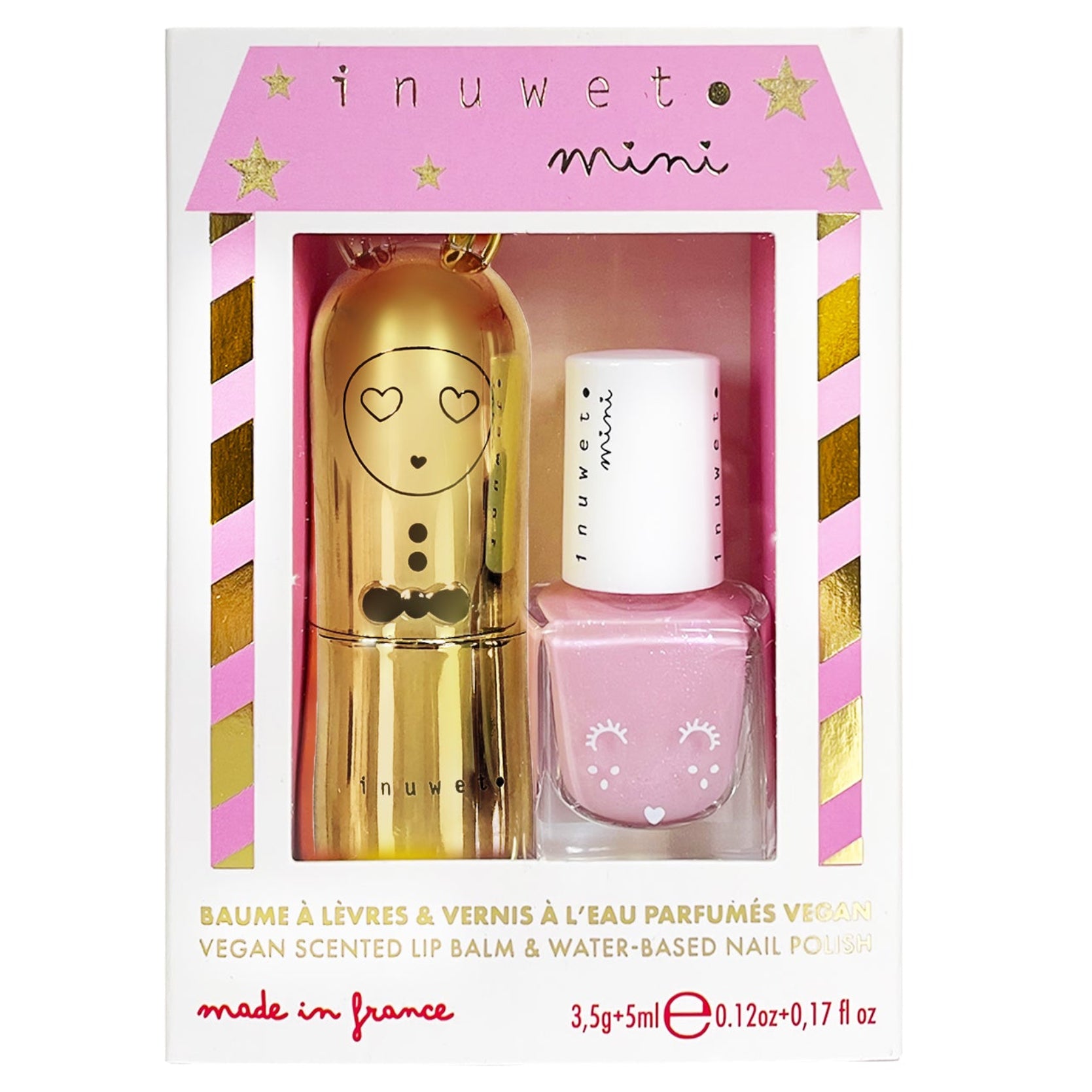 Set bálsamo labial + esmalte de uñas INUWET · cheesecakes y sandía