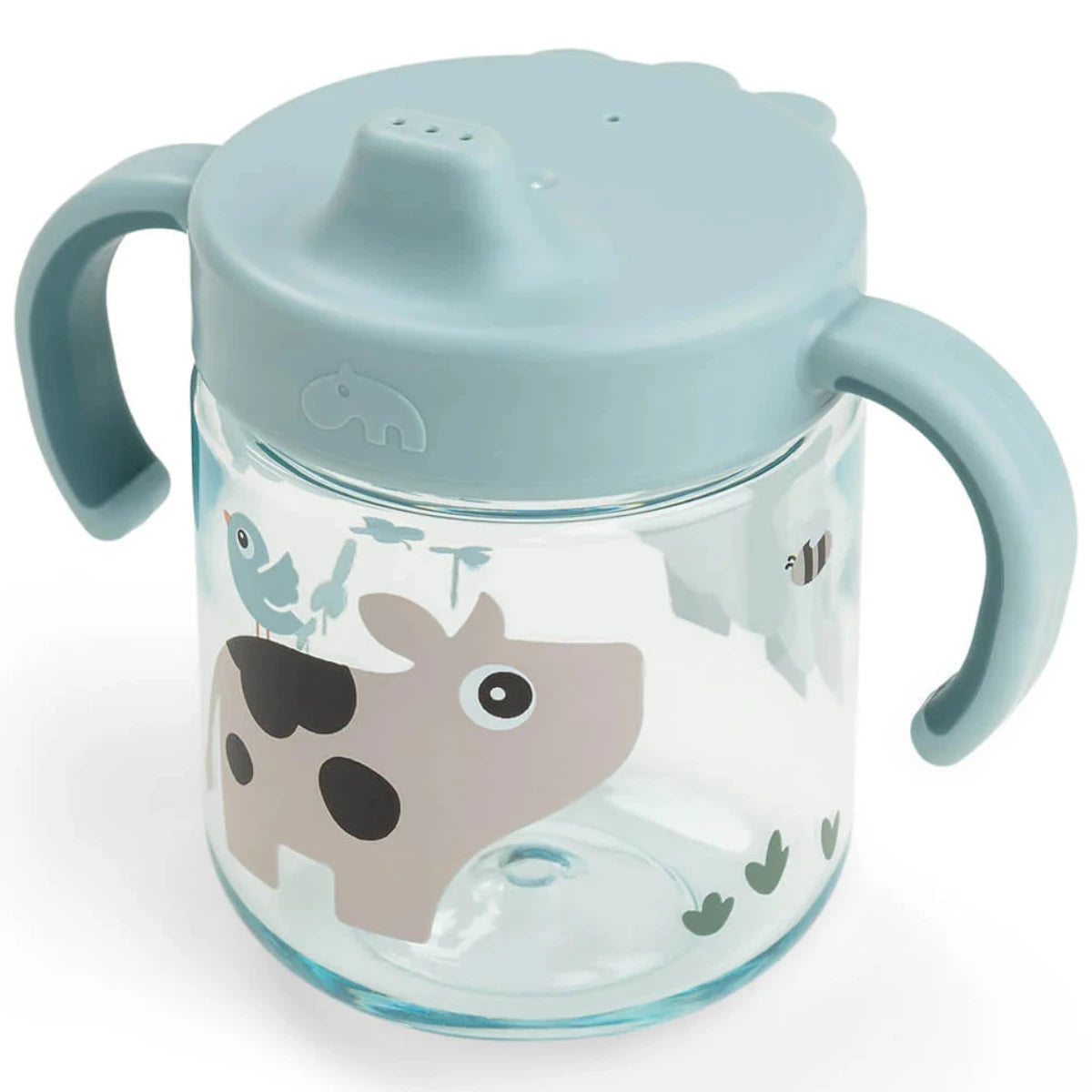 Taza de aprendizaje con asas DONEBYDEER · tiny farm azul
