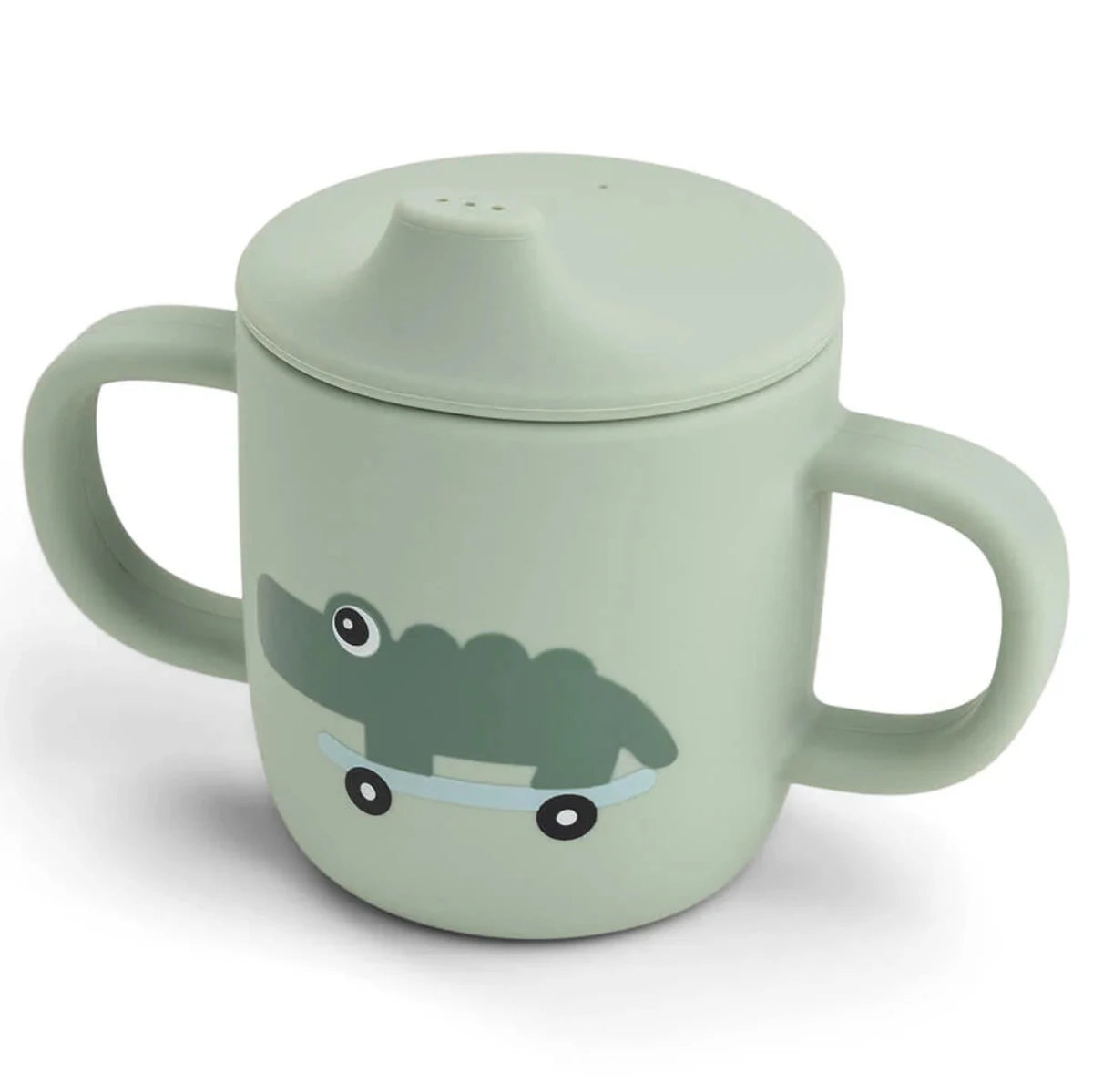 Taza de silicona con asas DONEBYDEER · playground verde