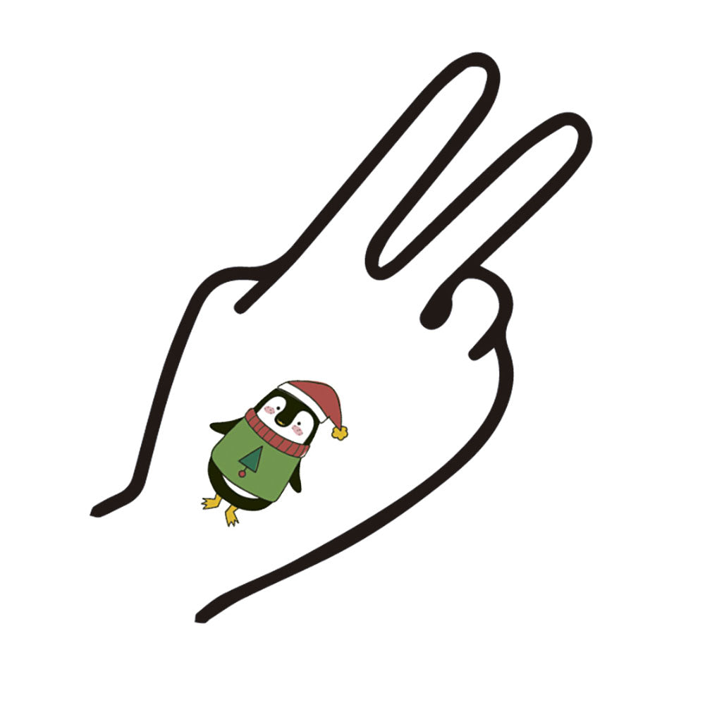 Tatuajes navideños ¡con mucho brilli brilli!