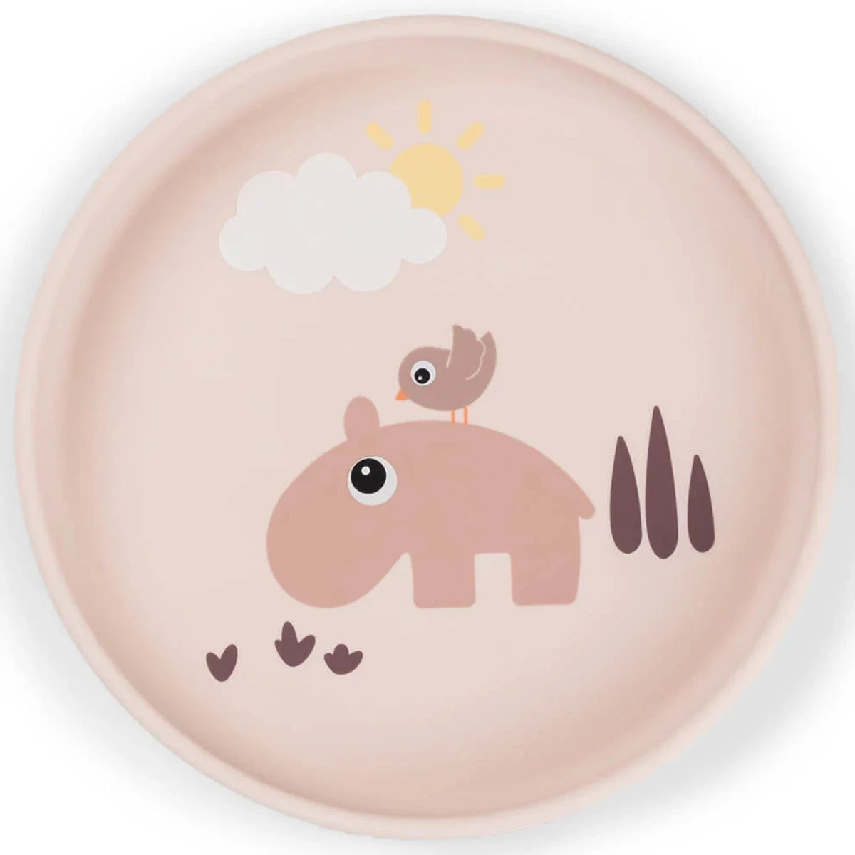 Plato de silicona con ventosa DONEBYDEER · playground rosa
