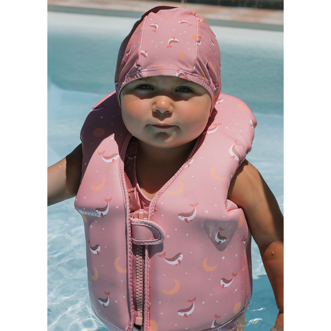Chaleco flotador de aprendizaje MONNËKA para 1-2 años · whale pink