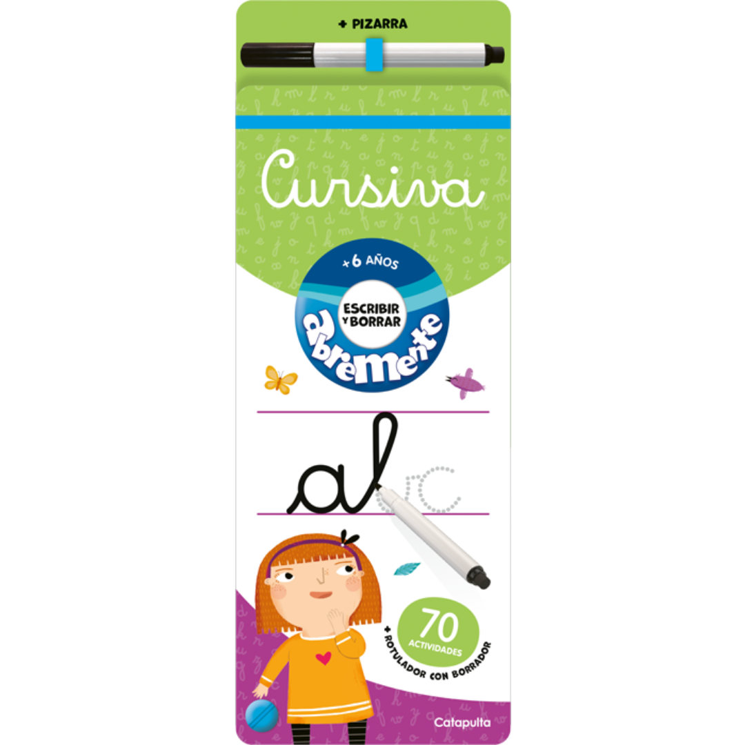 Abremente ¡escribe y borra! · cursiva