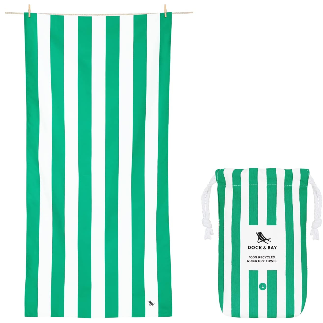 Toalla playa microfibra DOCK & BAY · cancún verde