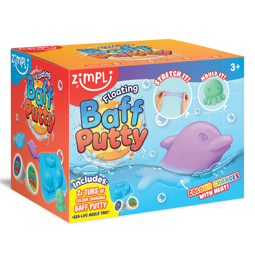 Plastilina flotante para el baño ¡cambia de color!