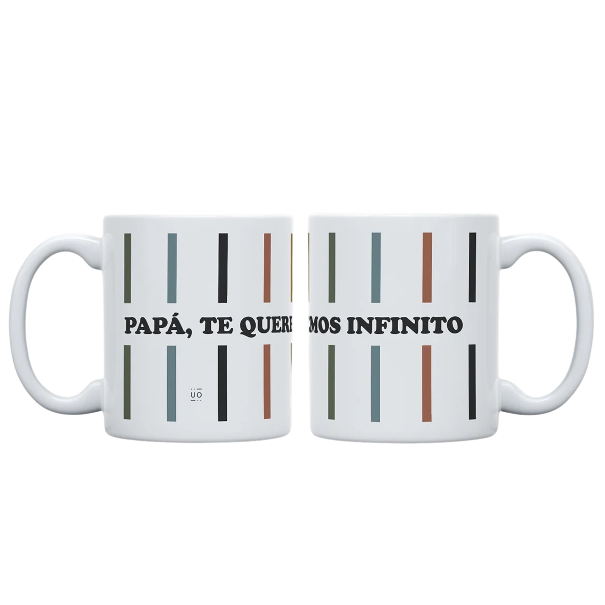 Taza · papá, te queremos infinito