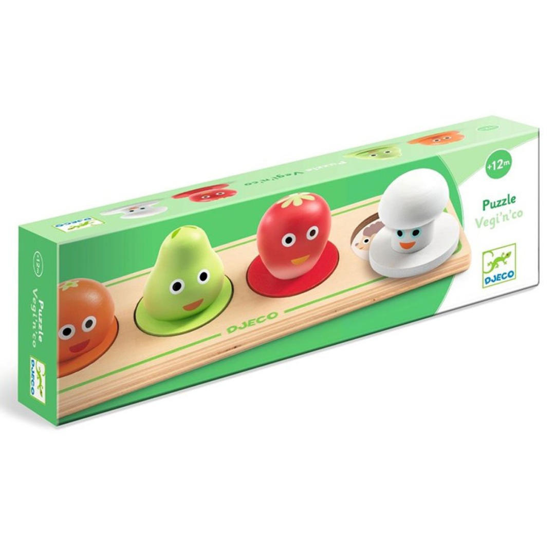 Puzzle de madera encajable Vegi'n'Co