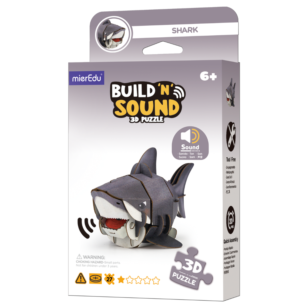 Puzzle 3D ¡con sonido! · tiburón