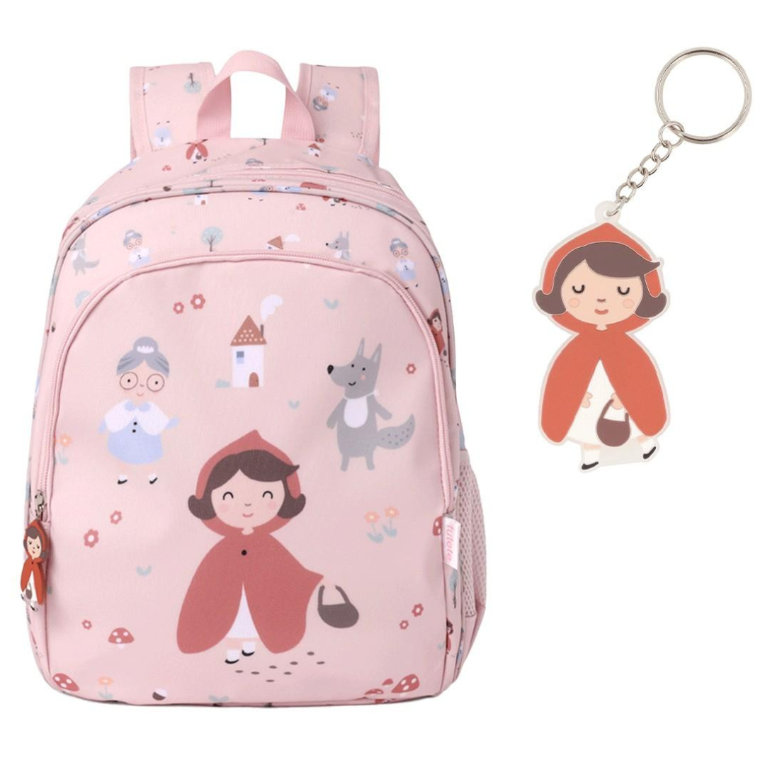 Mochila TUTETE mediana Little Red con llavero personalizable