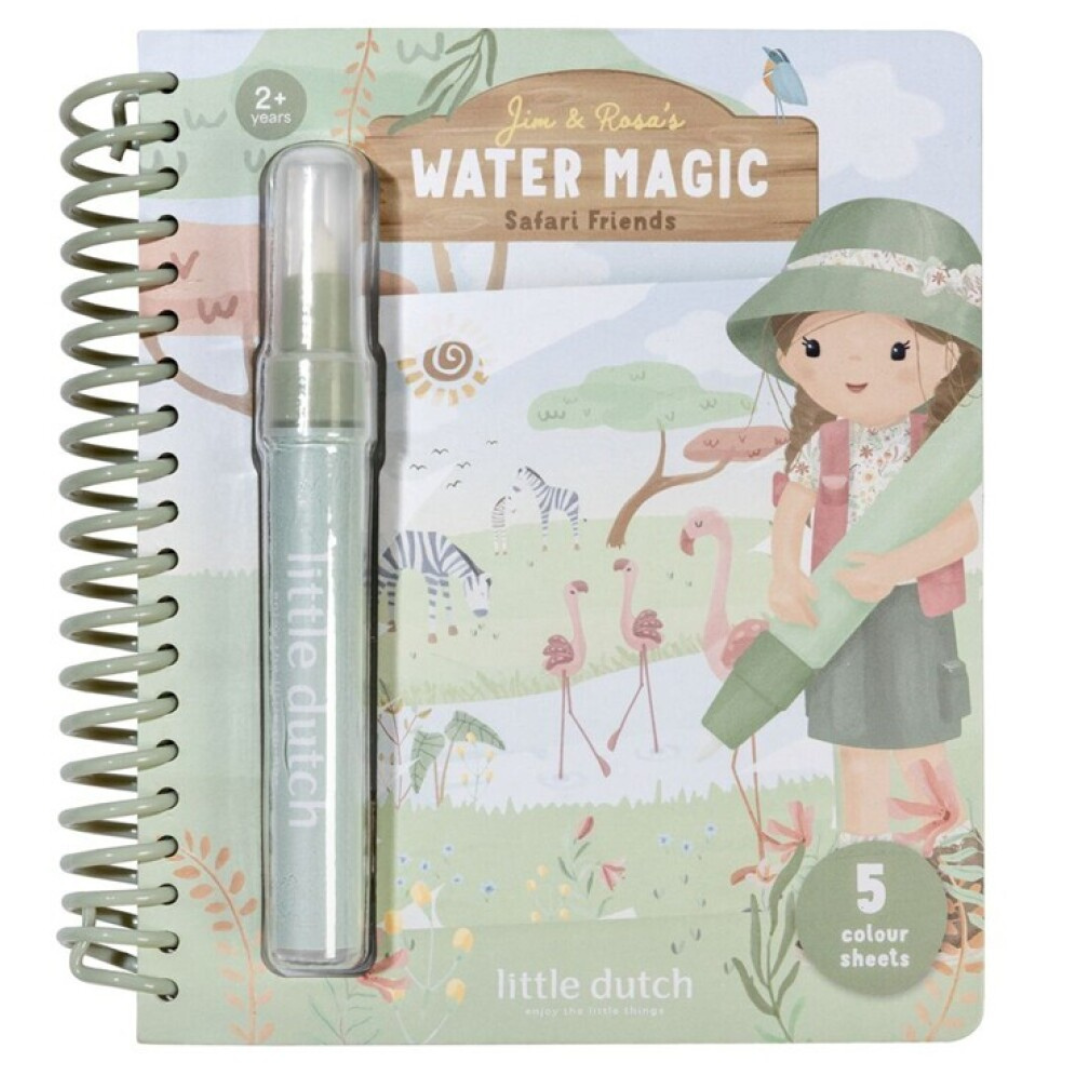 Libro mágico colorear con agua Jim&Rosa LITTLE DUTCH