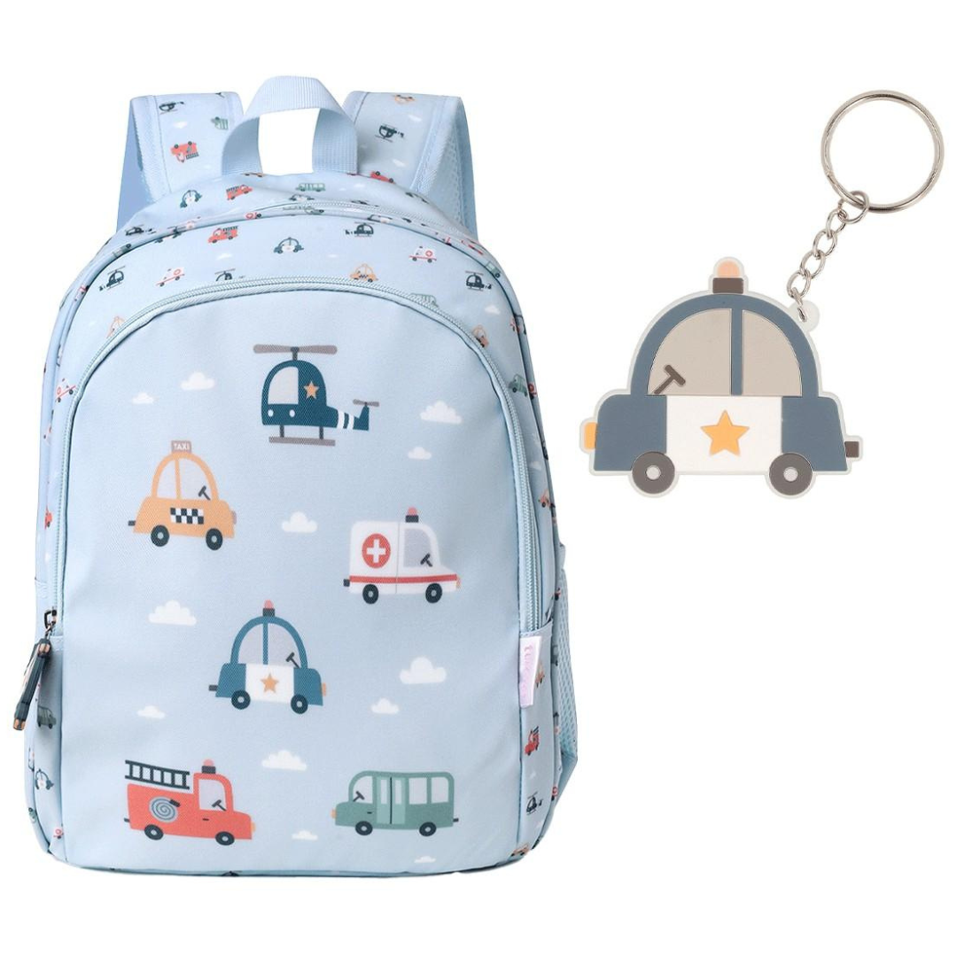 Mochila TUTETE mediana city cars con llavero personalizable