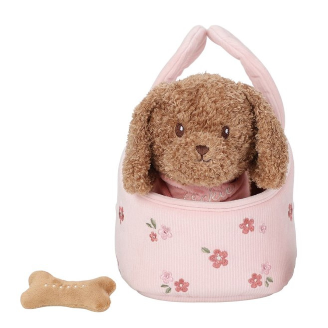 Perrito de peluche JACKIE con bolsa