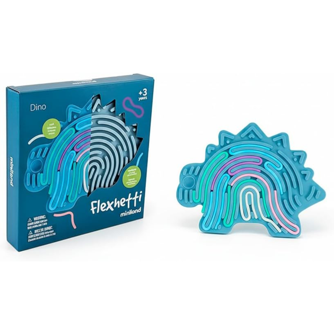 Puzzle sensorial de silicona FLEXHETTI · dinosaurio
