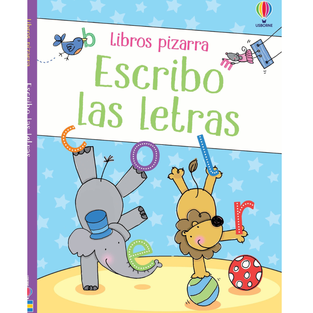 Libro pizarra reutilizable · escribo las letras