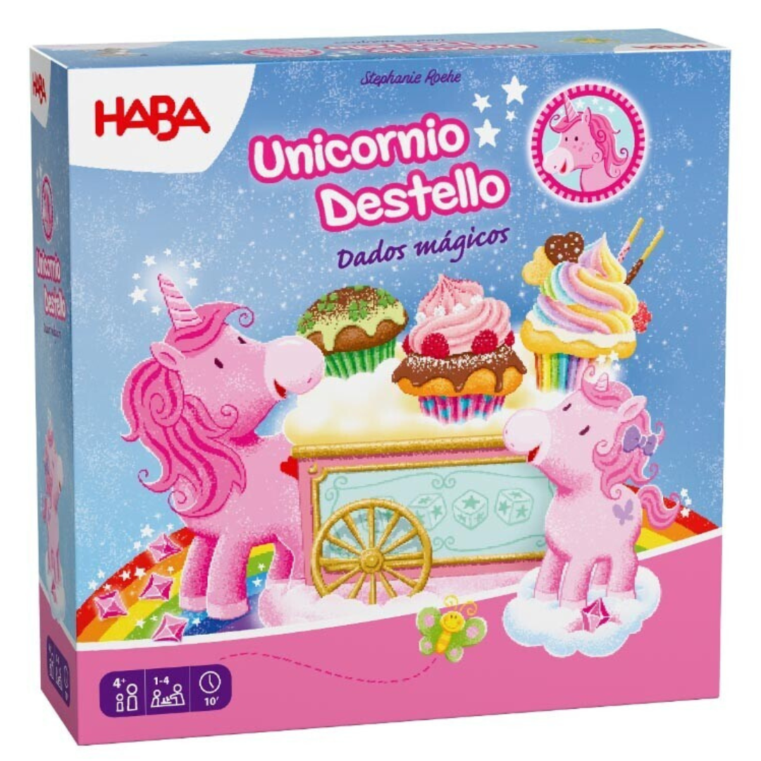 Unicornio destellos ¡dados mágicos!