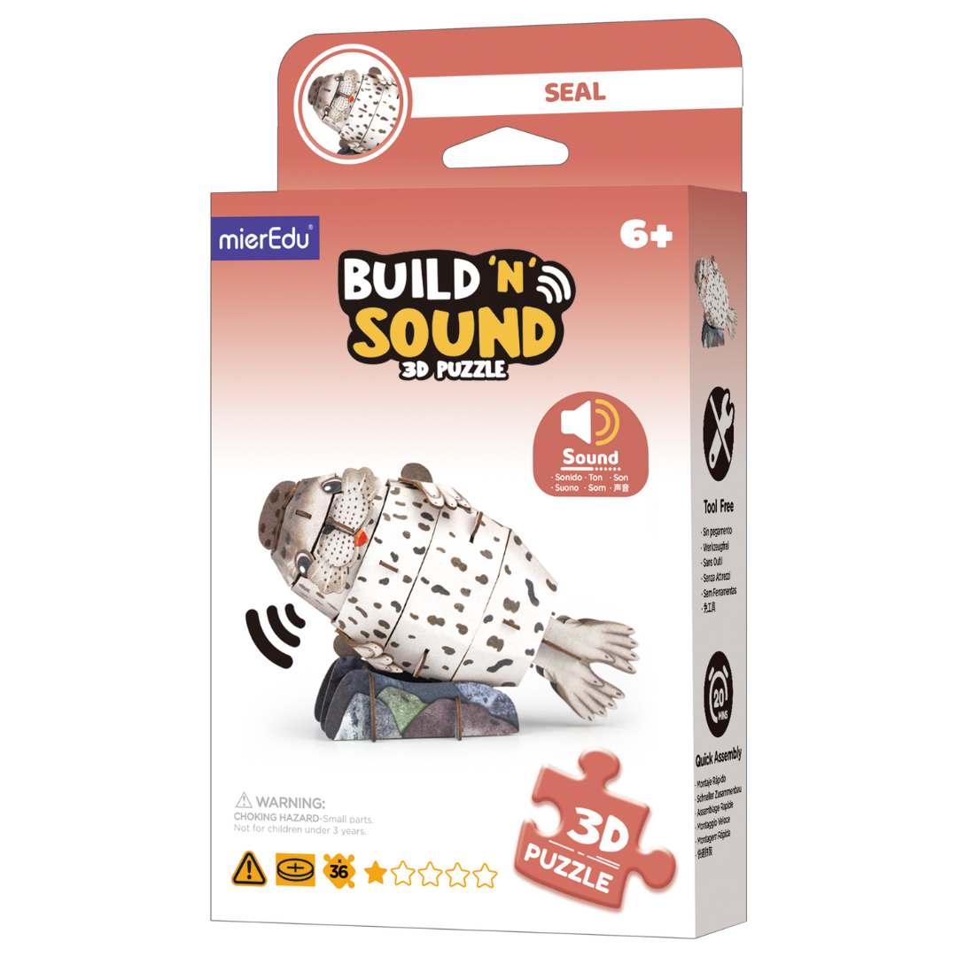 Puzzle 3D ¡con sonido! · foca