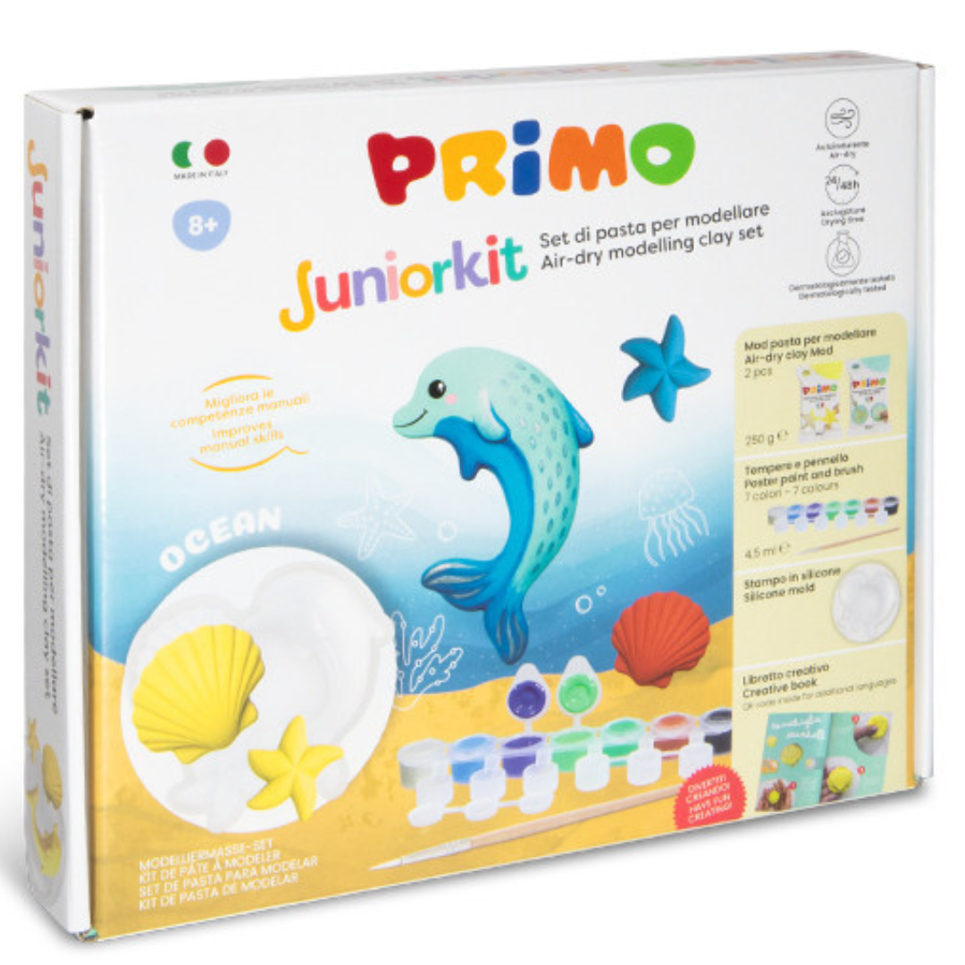 Pasta para moldear y pintar ¡se seca al aire! · océano