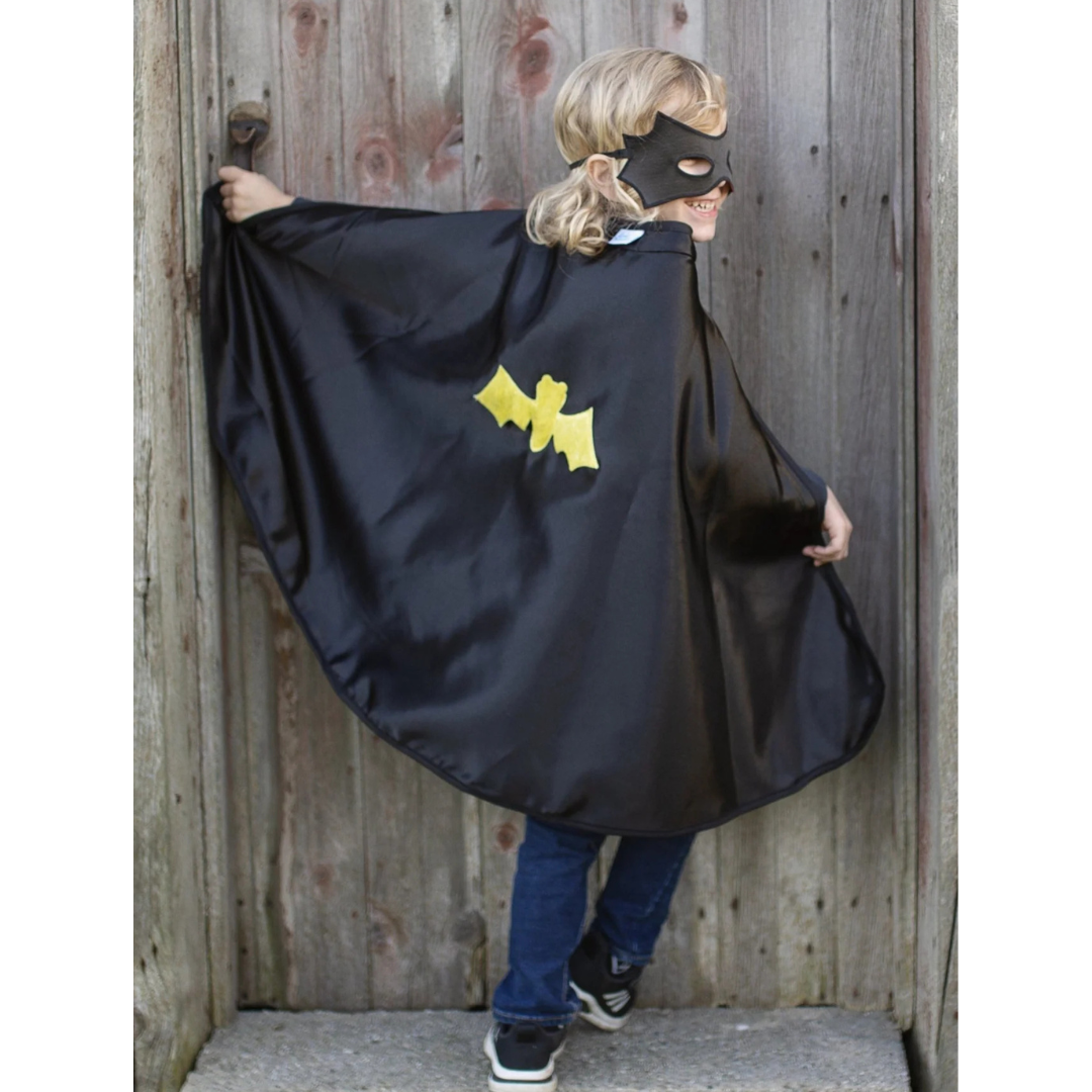 Capa reversible Spiderman y batman con máscara