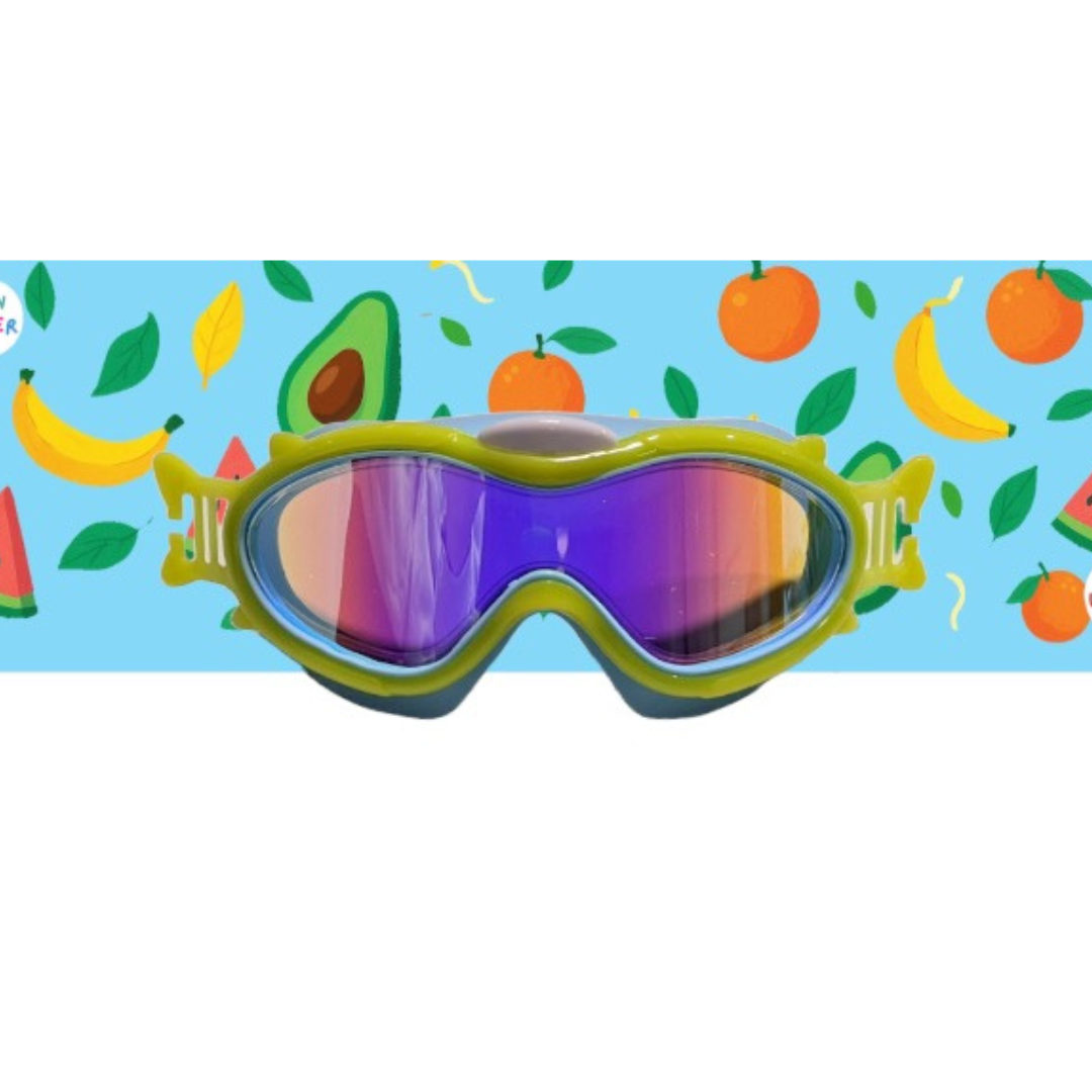 Máscaras de natación infantiles con turbante · amarillas con frutas