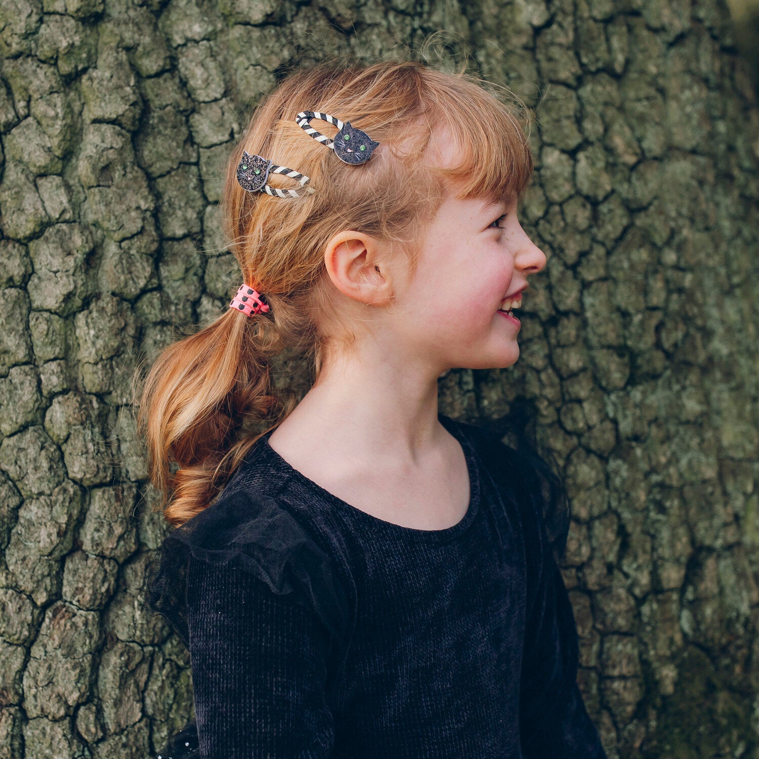 Clips para el pelo ROCKAHULA Kids · stripy cat