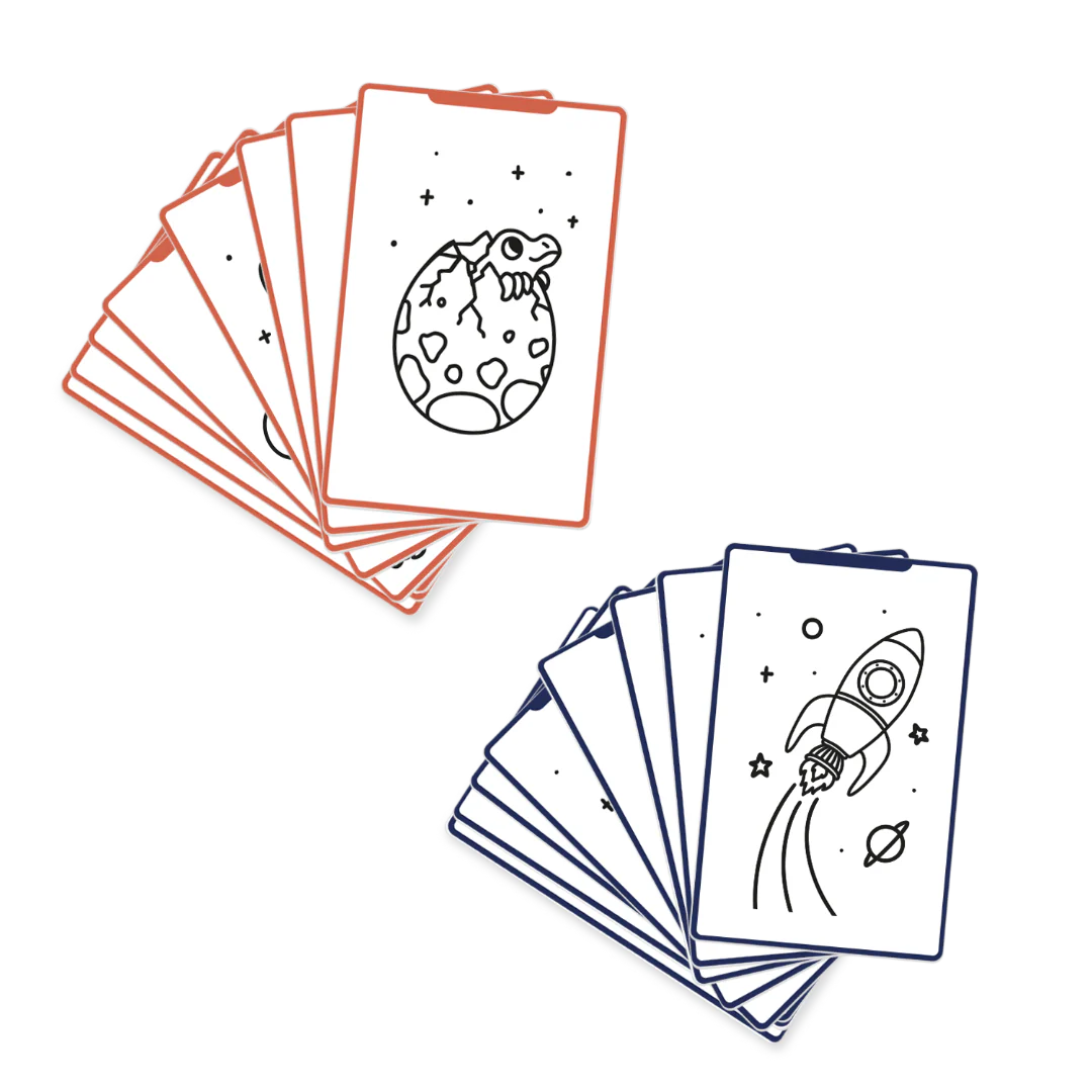 Plantillas para KIDYDRAW MINI · espacio y dinosaurios