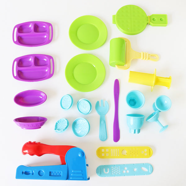 Set de plastilina con accesorios ¡snack bar!