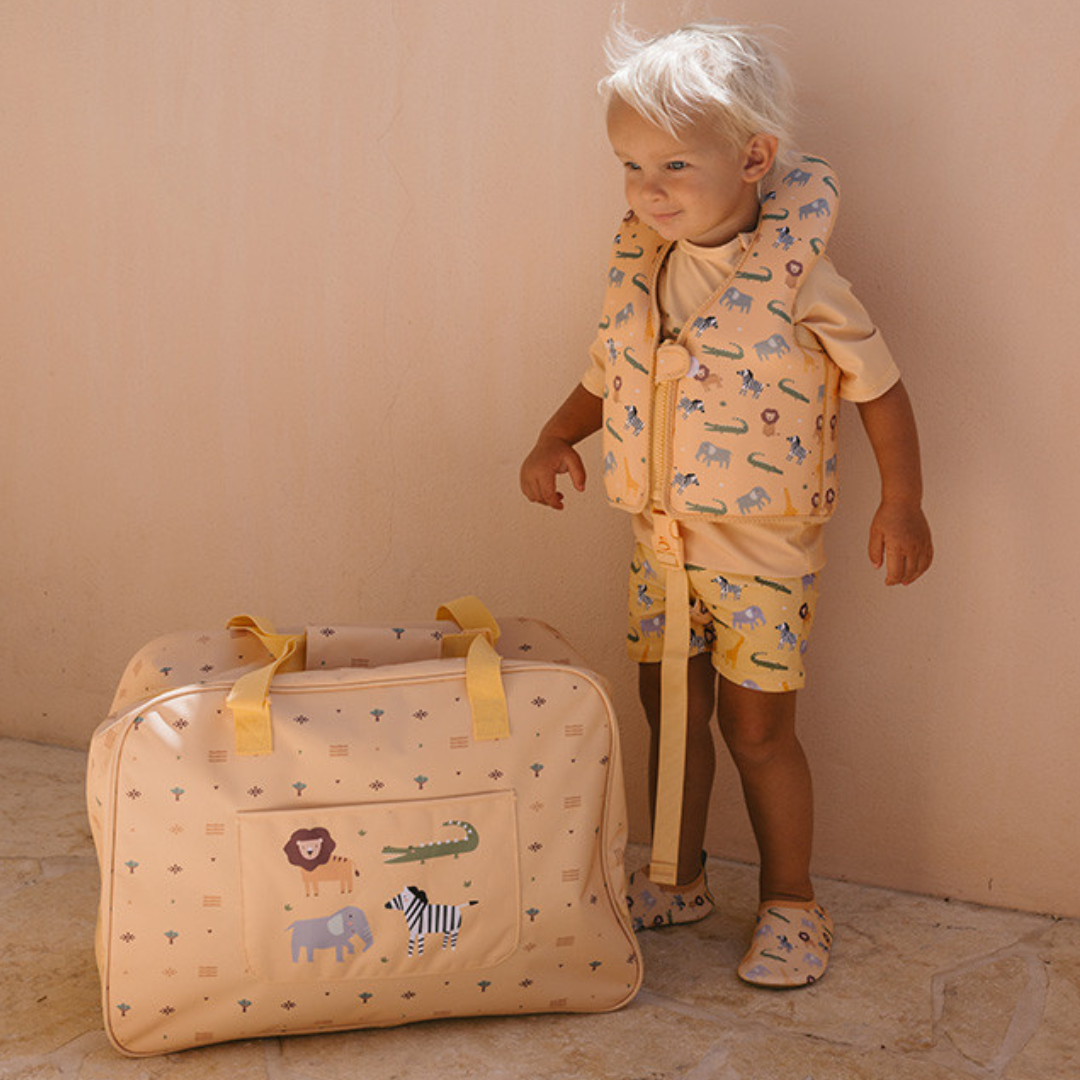 Chaleco flotador de aprendizaje MONNËKA para 1-2 años · wild animals