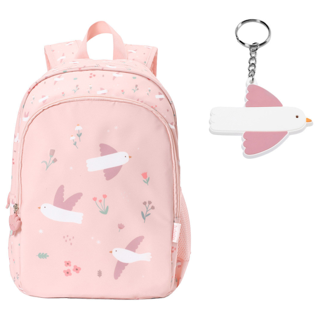 Mochila TUTETE mediana con llavero personalizable · birds