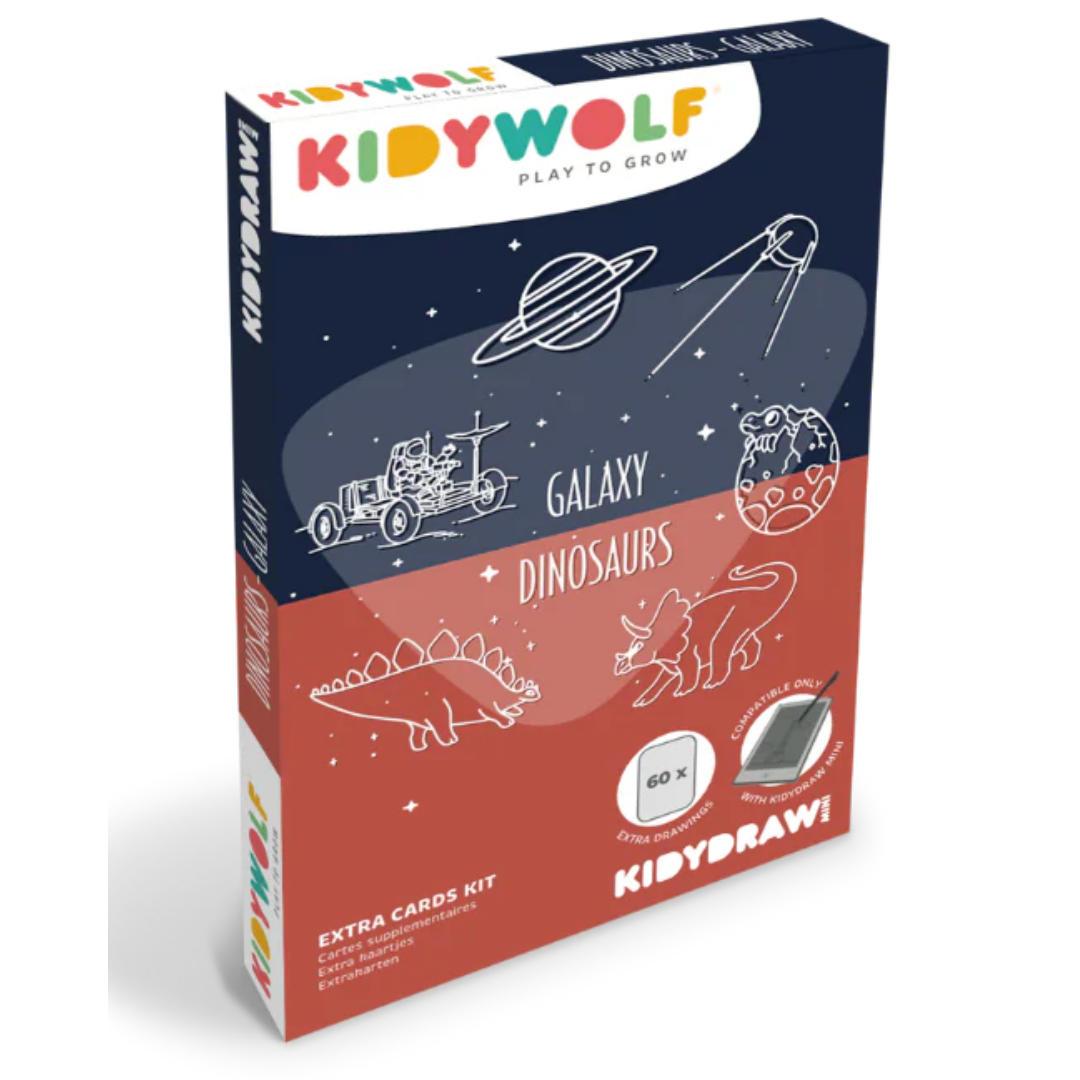Plantillas para KIDYDRAW MINI · espacio y dinosaurios