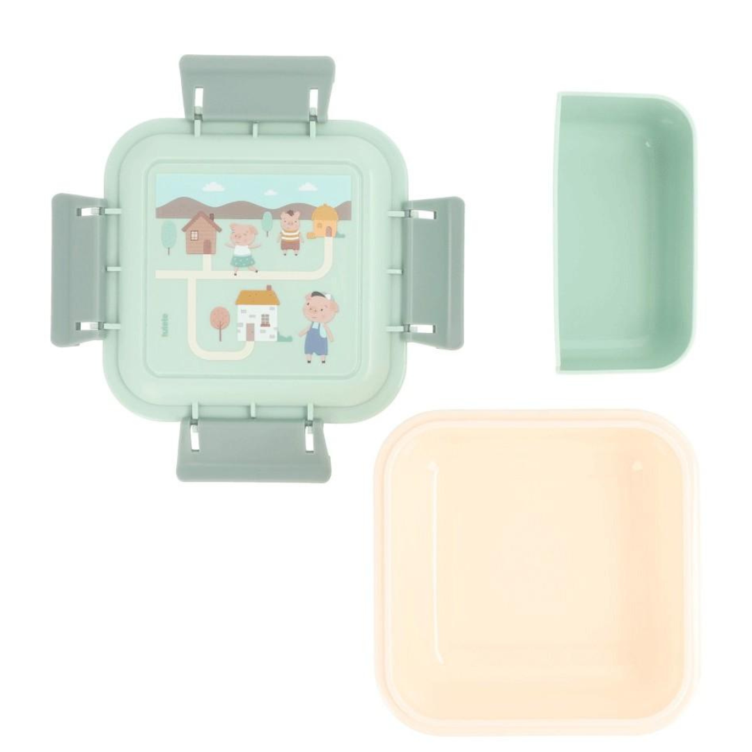 Caja de almuerzo grande TUTETE · The Three Little Pigs