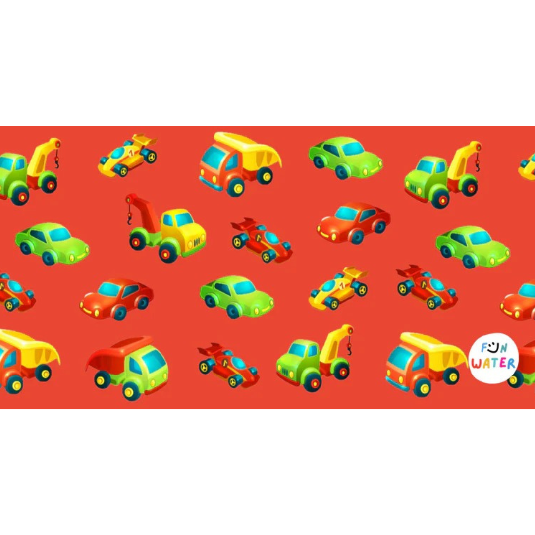 Gafas de natación infantiles con turbante · negras con coches