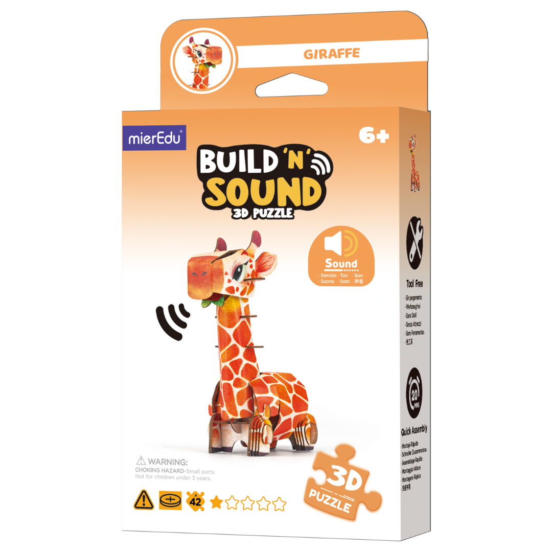 Puzzle 3D ¡con sonido! · jirafa