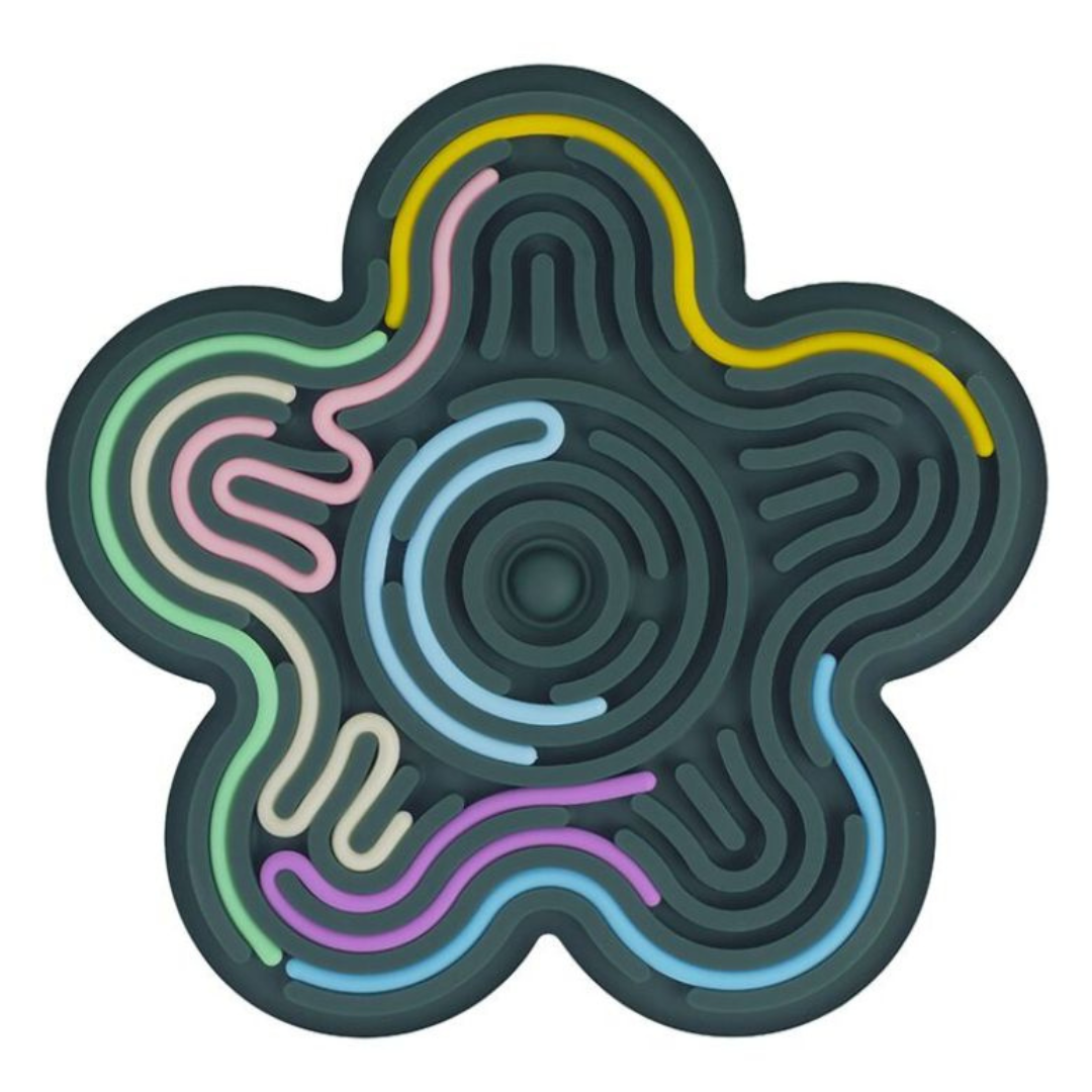 Puzzle sensorial de silicona FLEXHETTI · flor