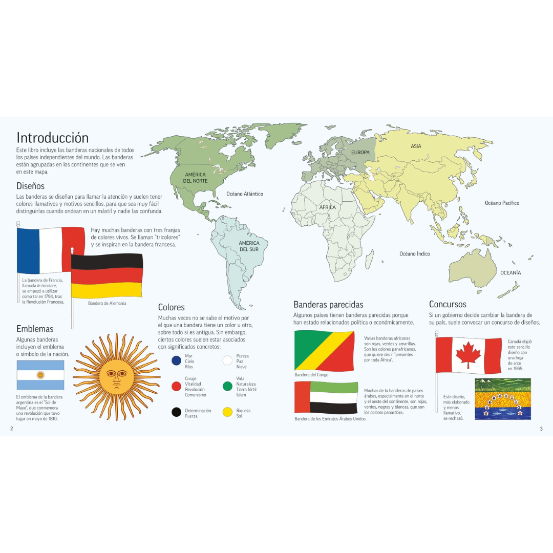 Banderas del mundo para colorear