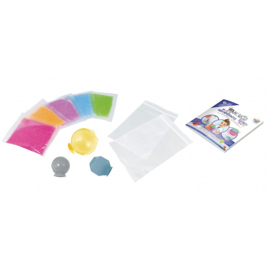 Mini laboratorio para crear pelotas saltarinas