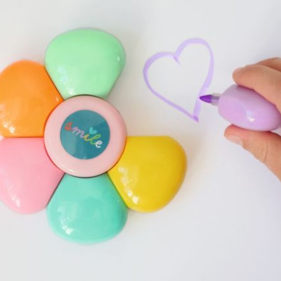 Mini marcadores con forma de flor