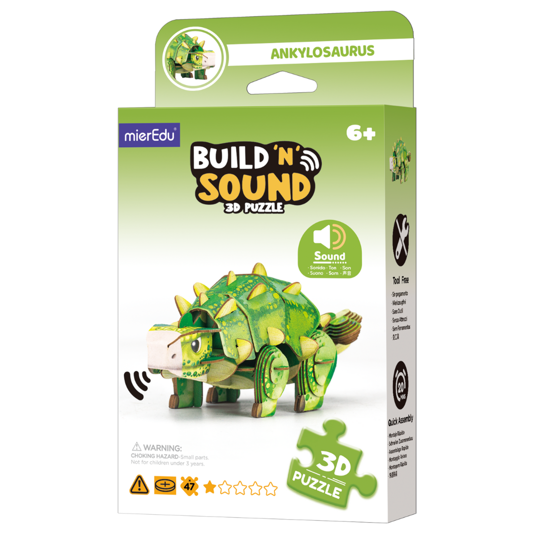 Puzzle 3D ¡con sonido! · ankylosaurus