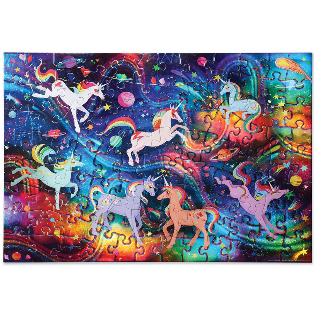 Puzzle holográfico UNICORN GALAXY: 100 piezas