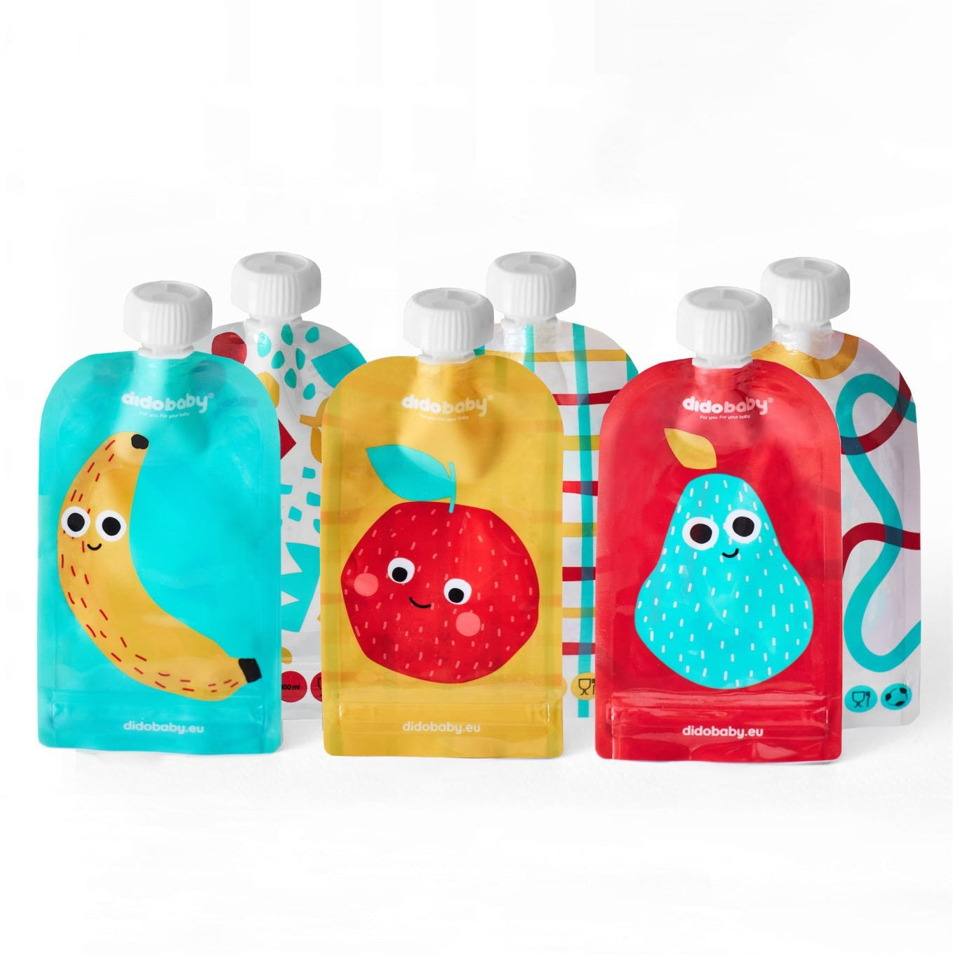 Pack 6 bolsas reutilizables para puré