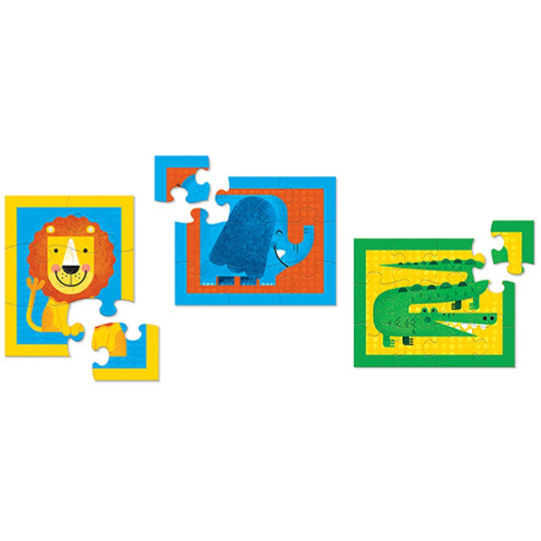 3 Puzzles evolutivos Crocodile Creek · Jungla - La Chata Merengüela